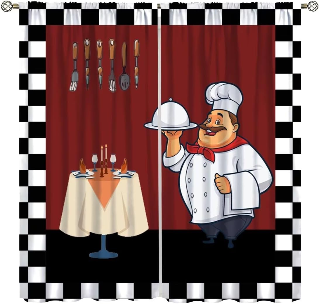Home Cooking Youtube - Tende da cucina Fat Chef, tende