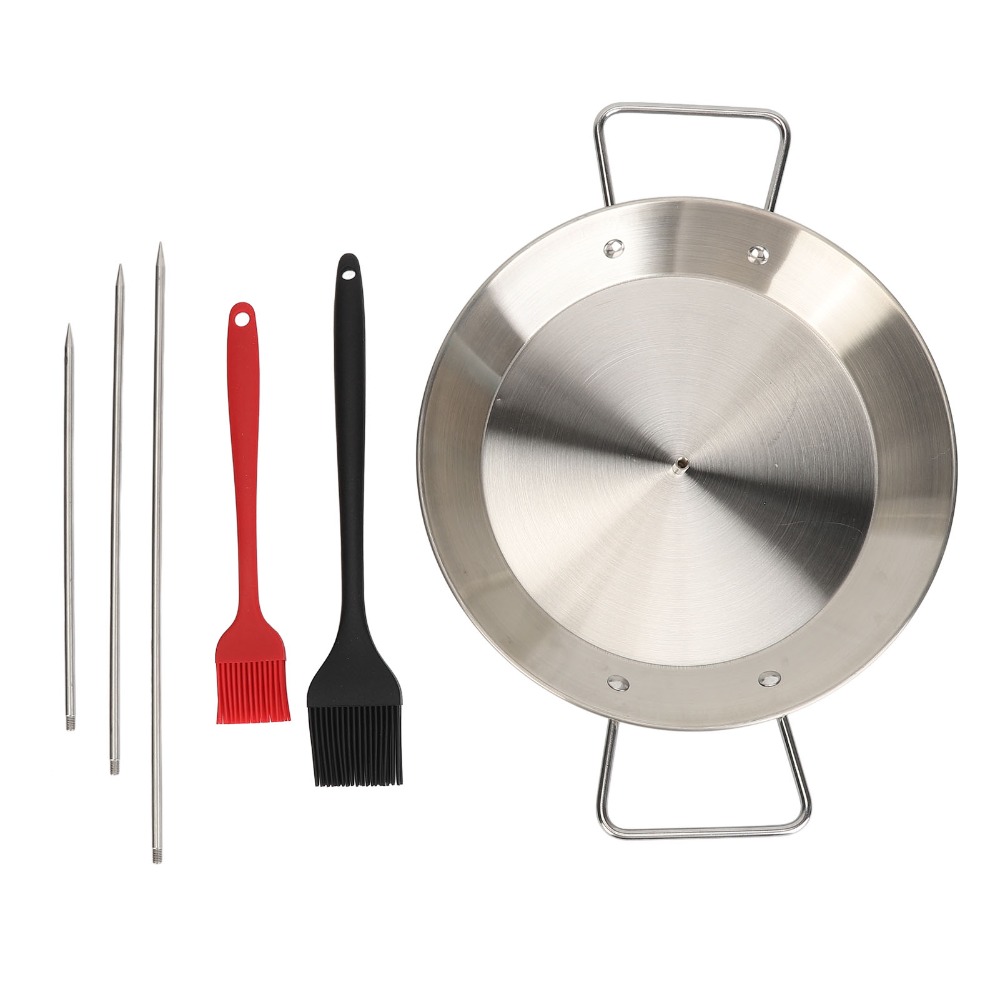 Paella Pan Steel - Set di Spiedini Verticali in Acciaio