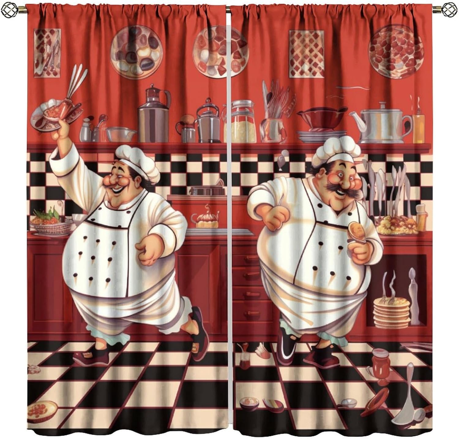 Home Cooking Youtube - Chef da cucina con tende gourmet,