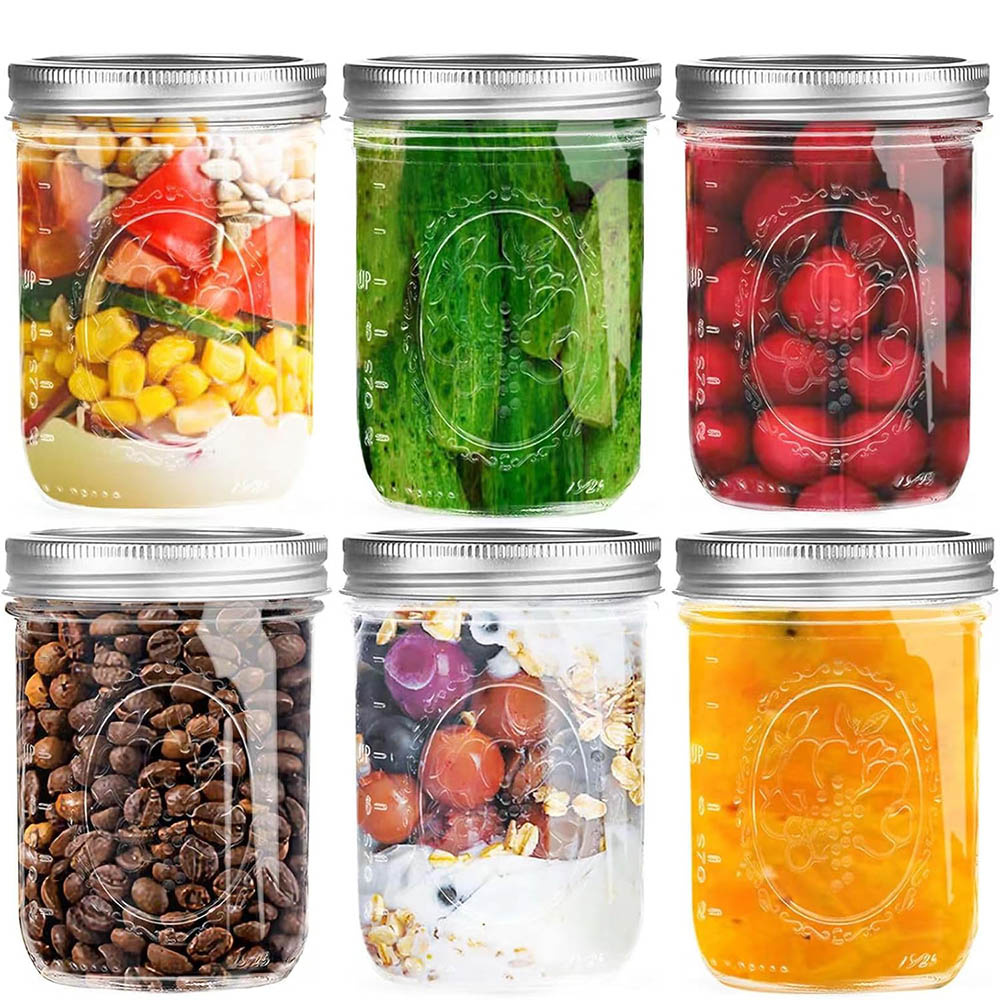 Fermentation Crock - Barattoli Mason da 16oz a bocca
