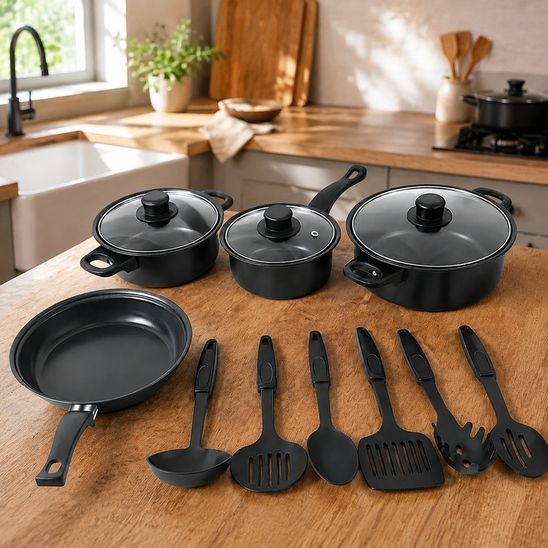 Set da Cucina da 13 Pezzi con  - Paella Pan Steel recensione e prezzo