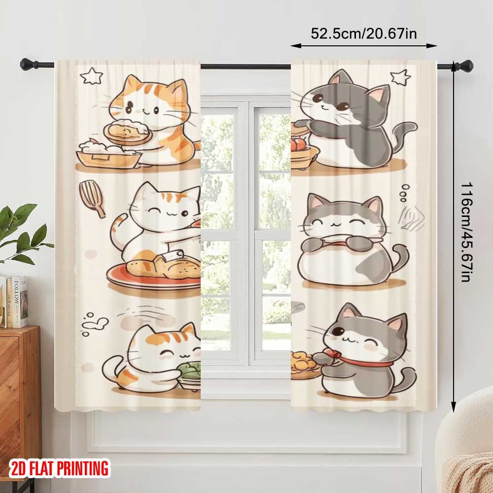 2 pezzi, tenda con stampa aere - Home Cooking Youtube recensione e prezzo